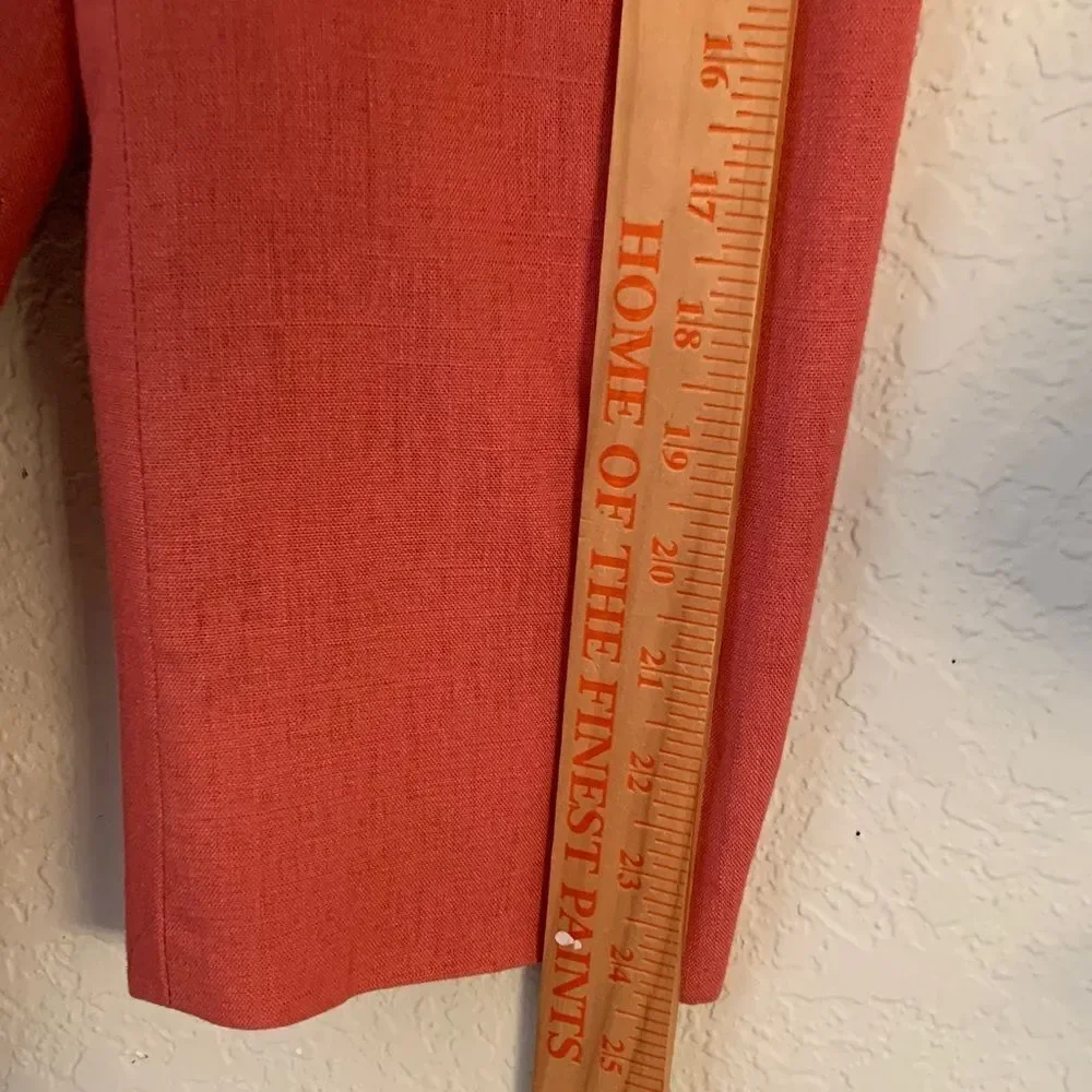 John Blair Men's Coral Blazer Linen Blend Size 42